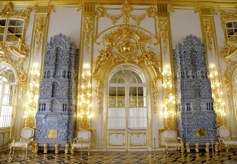 Интерьеры большого кремлевского дворца акварели