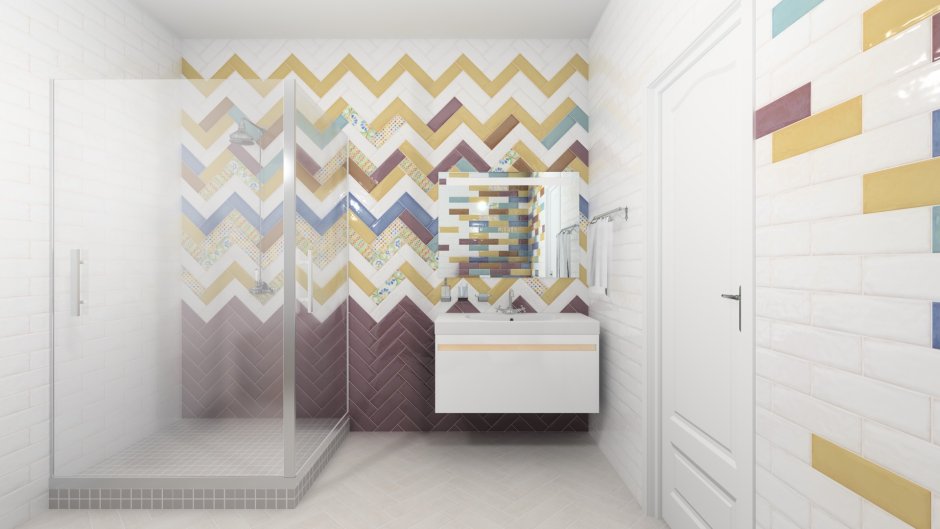 Плитка Cento per Cento Imola Ceramica в интерьере