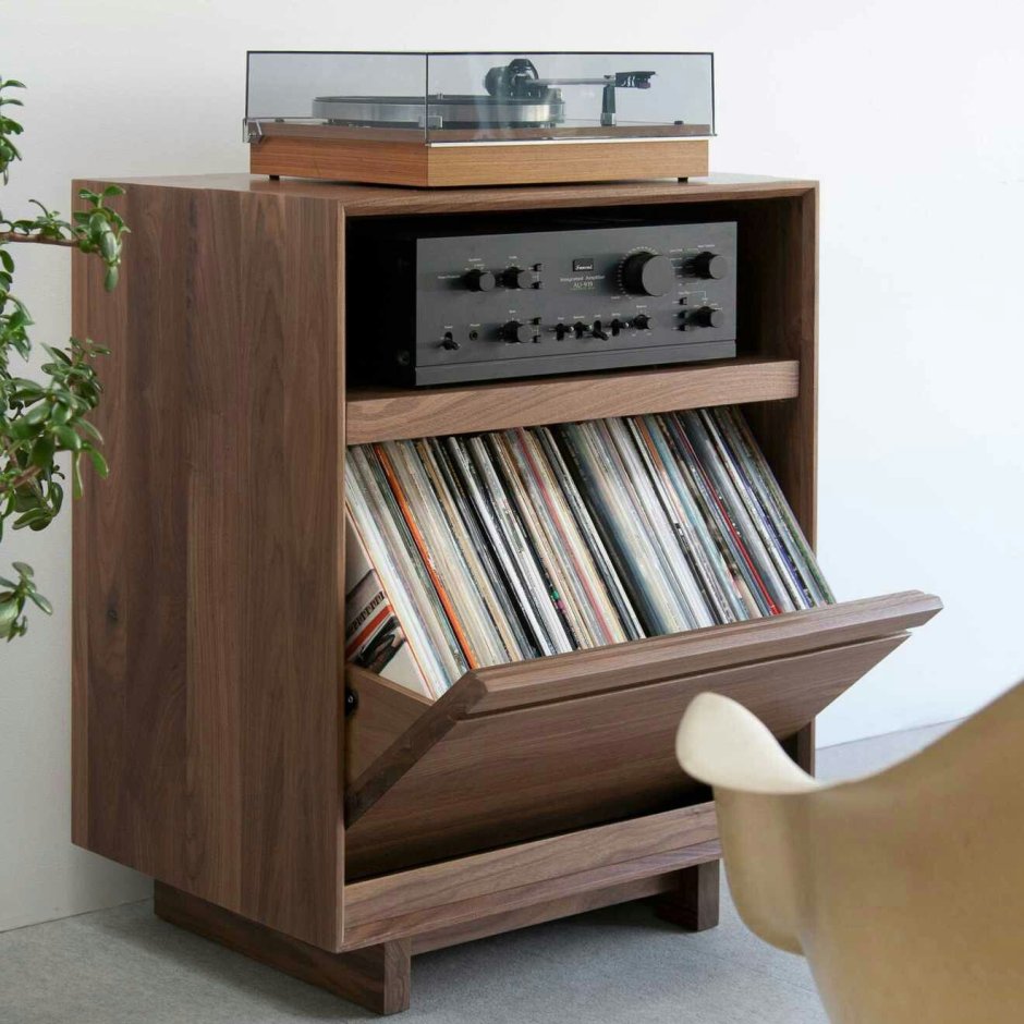 Record Storage Cabinet LP Rack