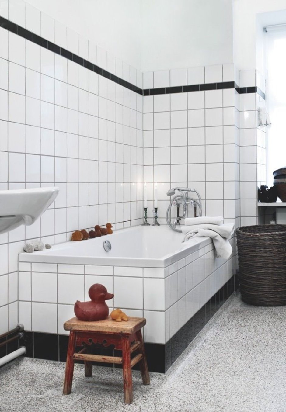 Плитка в ванную белая