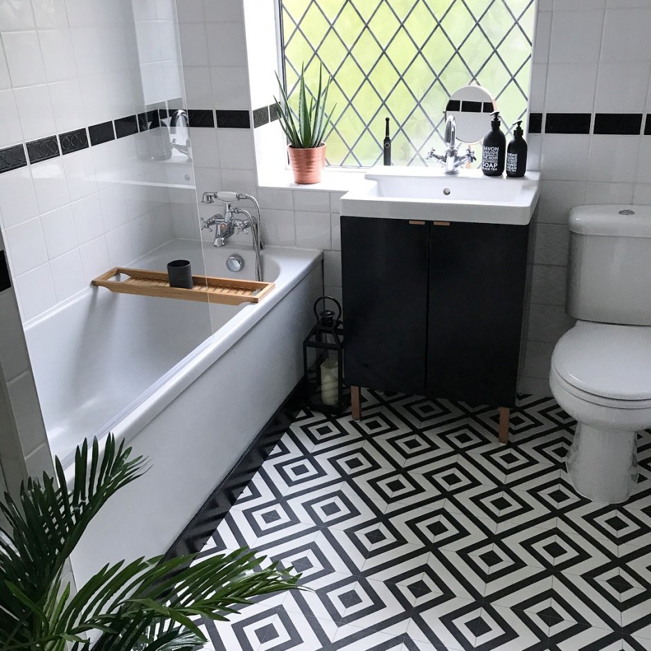 Ванная в белом цвете