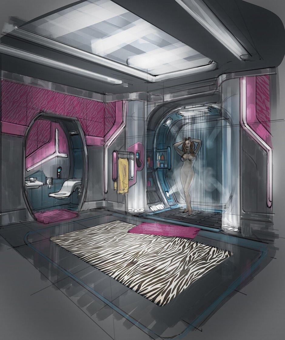 Арт комната Cyberpunk 2077