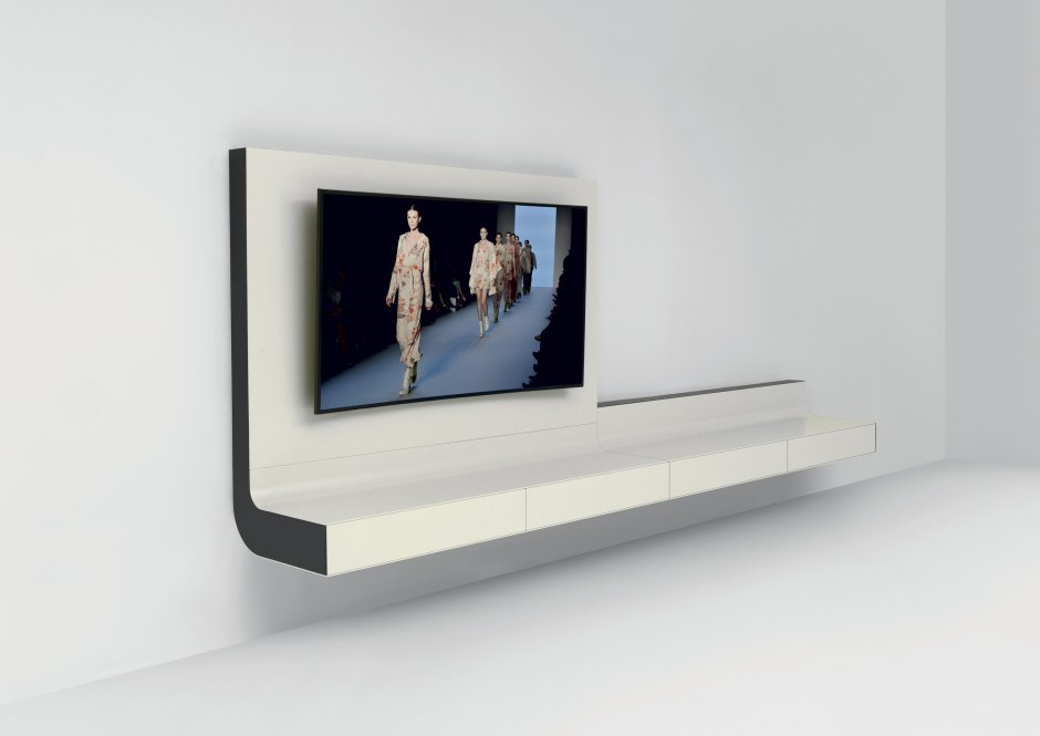 Полка под телевизор в современном стиле