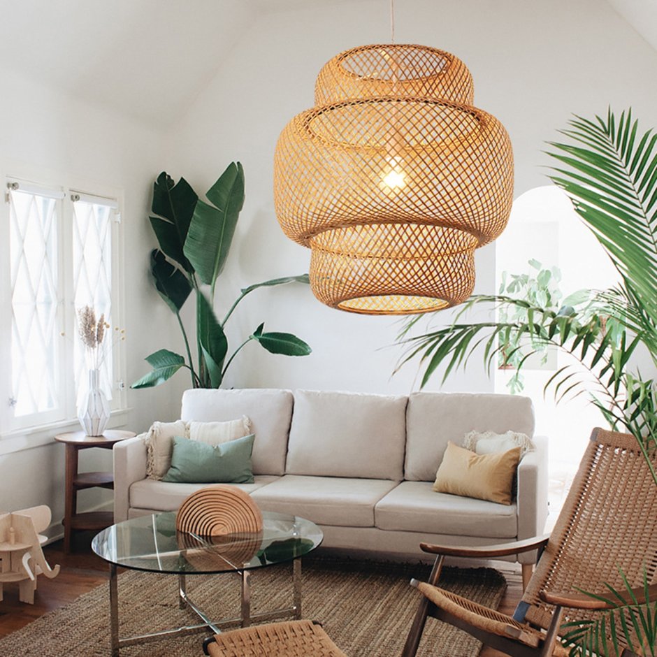 Natural Rattan Pendant Light