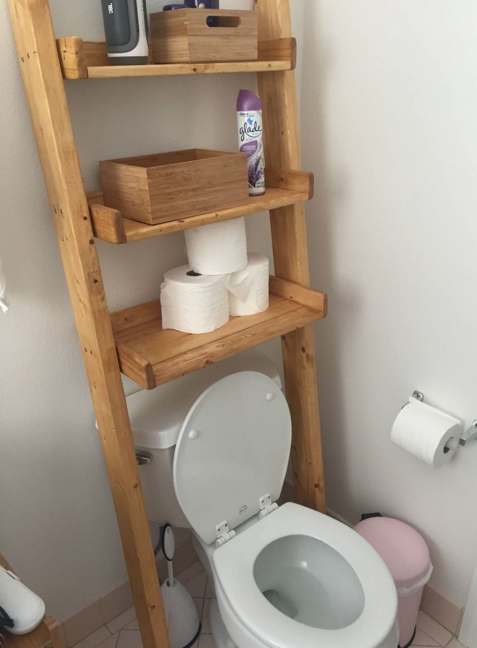 Стеллаж над унитазом