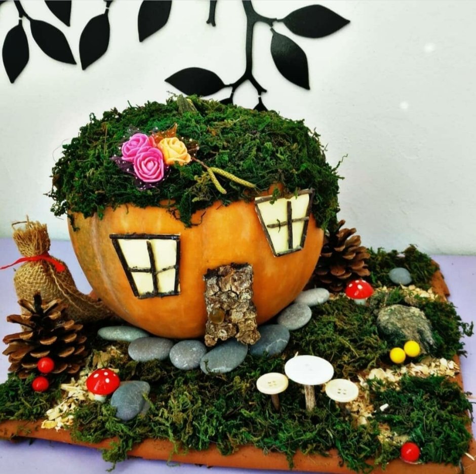 Домик из веточек