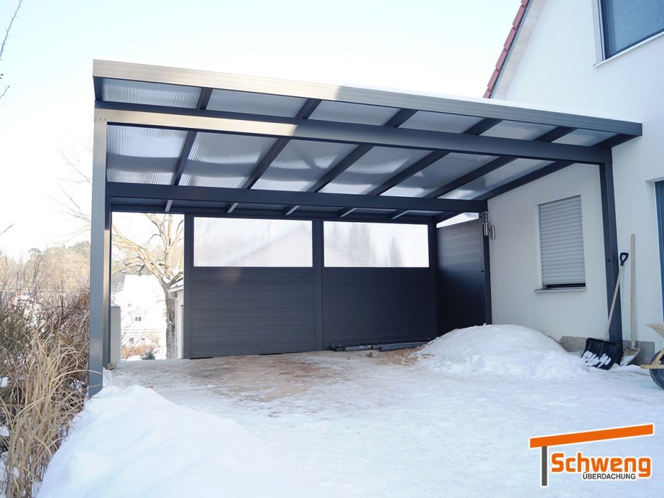 Навес для автомобиля хайтек