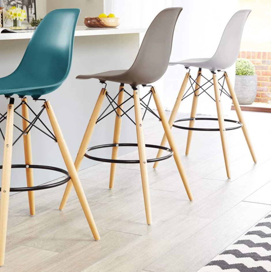 Стул барный Eames DSW.