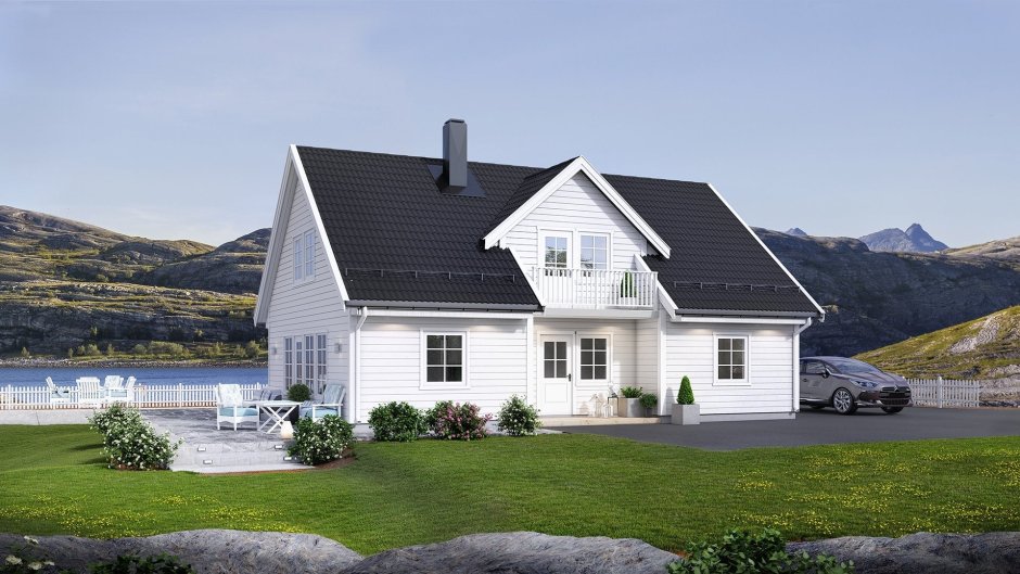 Фасады домов в Норвегии