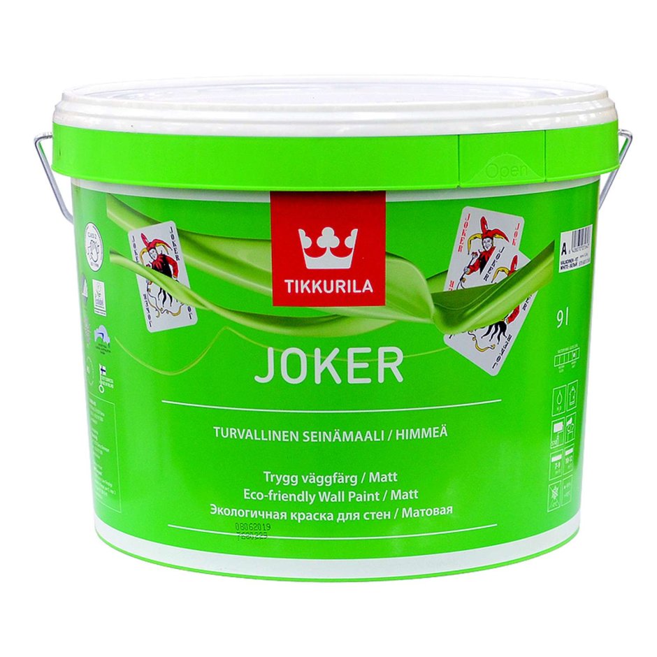 Краска экологичная Tikkurila Joker цвет белый 2.7 л