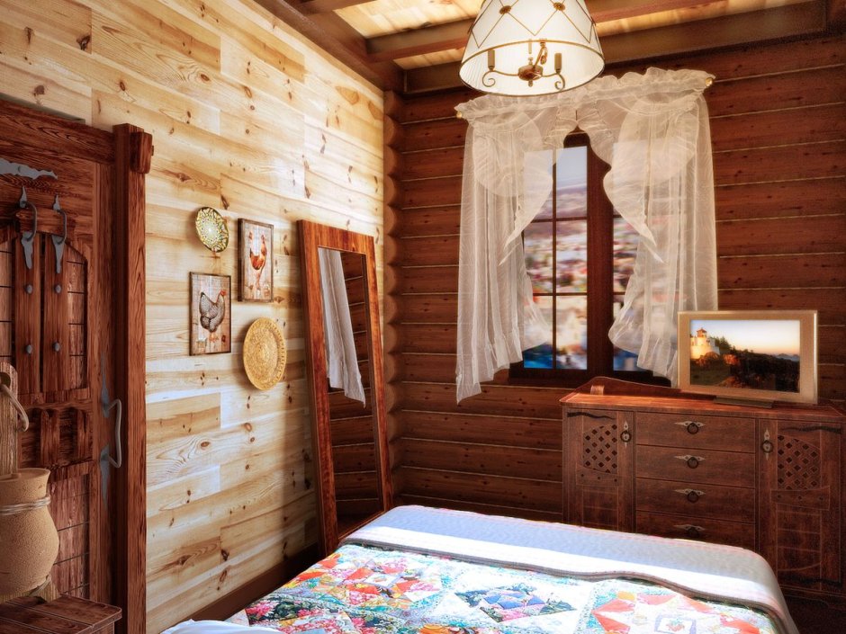 Спальня в древнерусском стиле