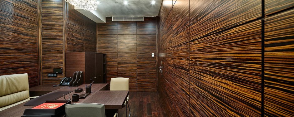 Шпонированные панели Wallhof Wood "тик"