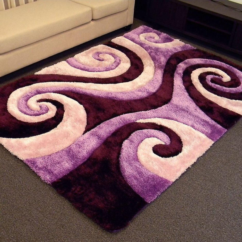 Розово фиолетовые ковры