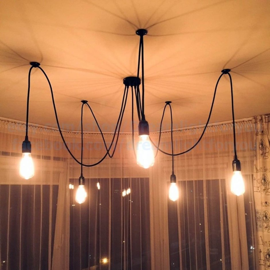 Mordern Nordic Retro Edison Bulb Light Chandelier