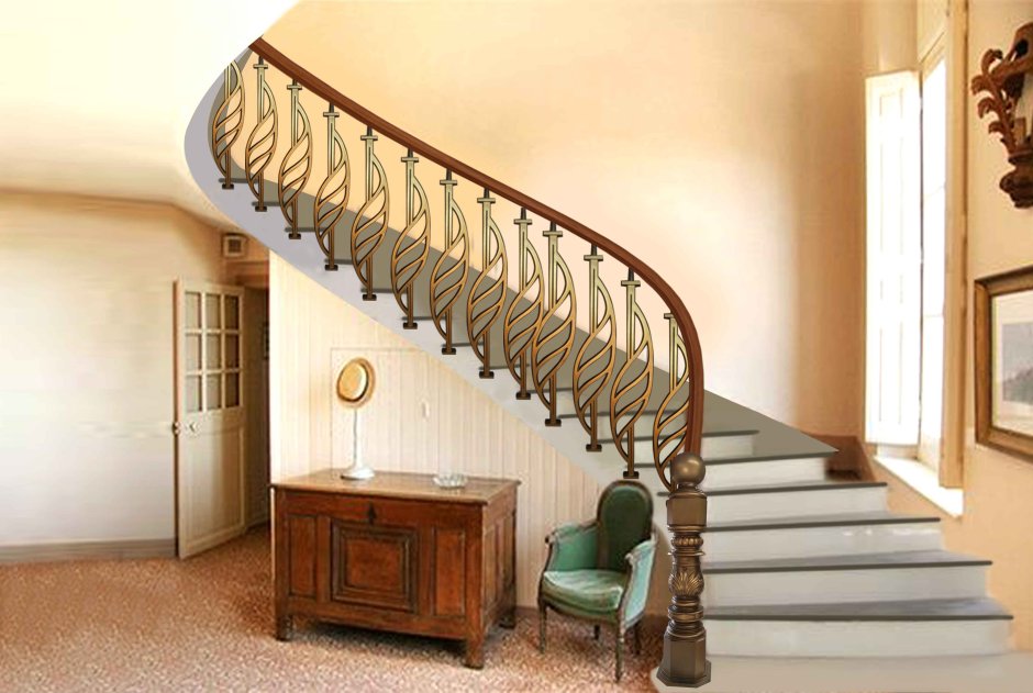 Безопасная лестница в частном доме