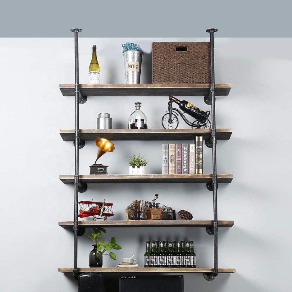 Shelves, Galvanised, ±200x100x50cm, 5 Plates
