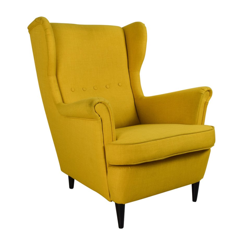 Желтое кресло икеа