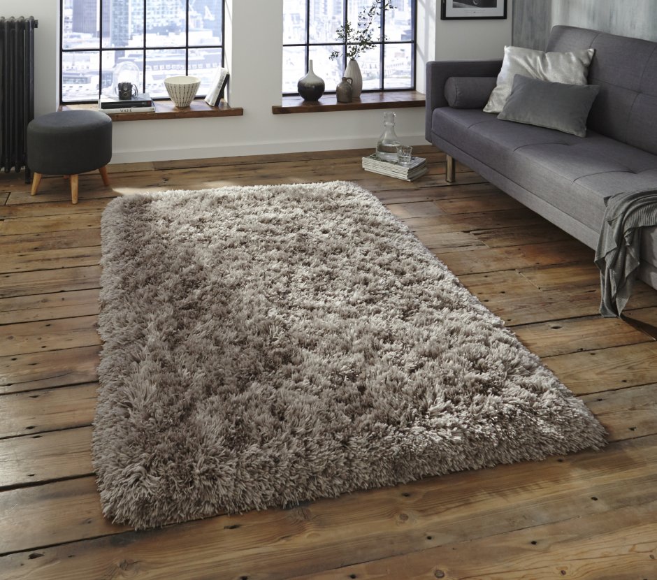 Ковер Shaggy fluffy f004a 66 Grey