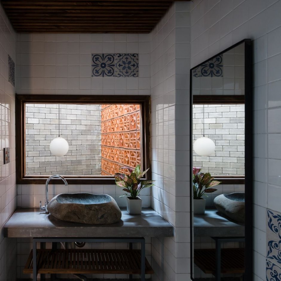 Ванная комната в стиле дзен