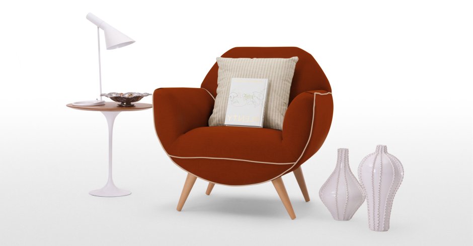 Orange Chair in the Room