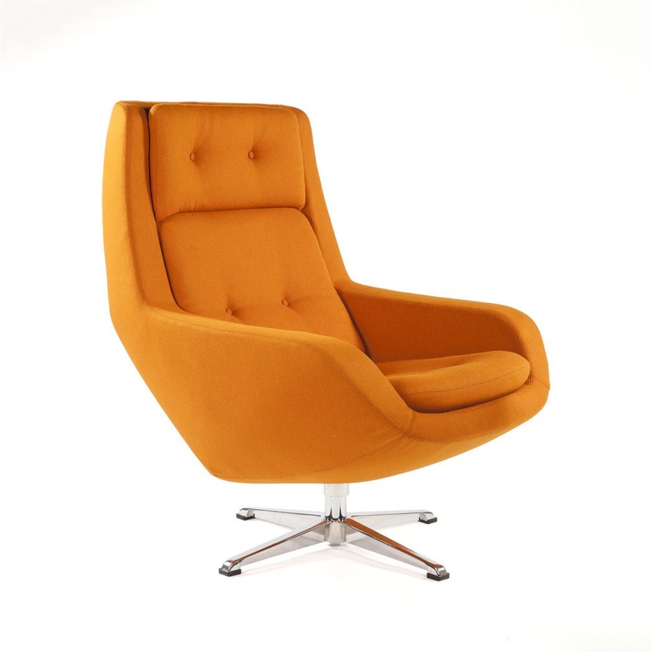Кресло лаунж оранжевое