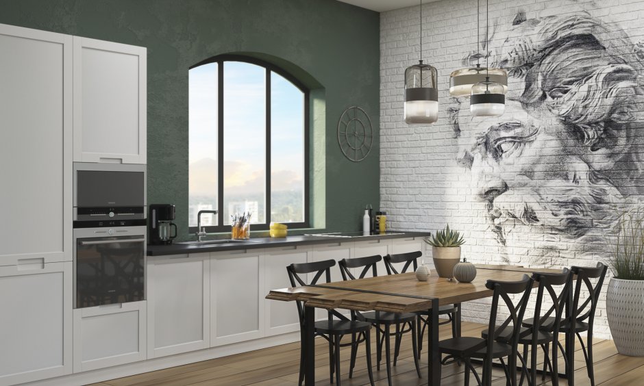 Кухни с фасадами Фабриче стоим