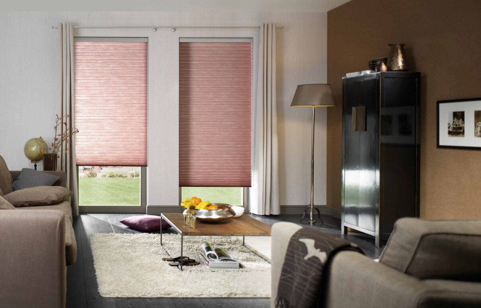 Рулонные шторы гофре в интерьере