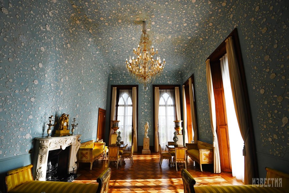 Воронцовский дворец в Крыму голубая комната