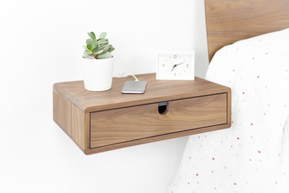 Тумбы: навесная прикроватная тумба Bedside Акация