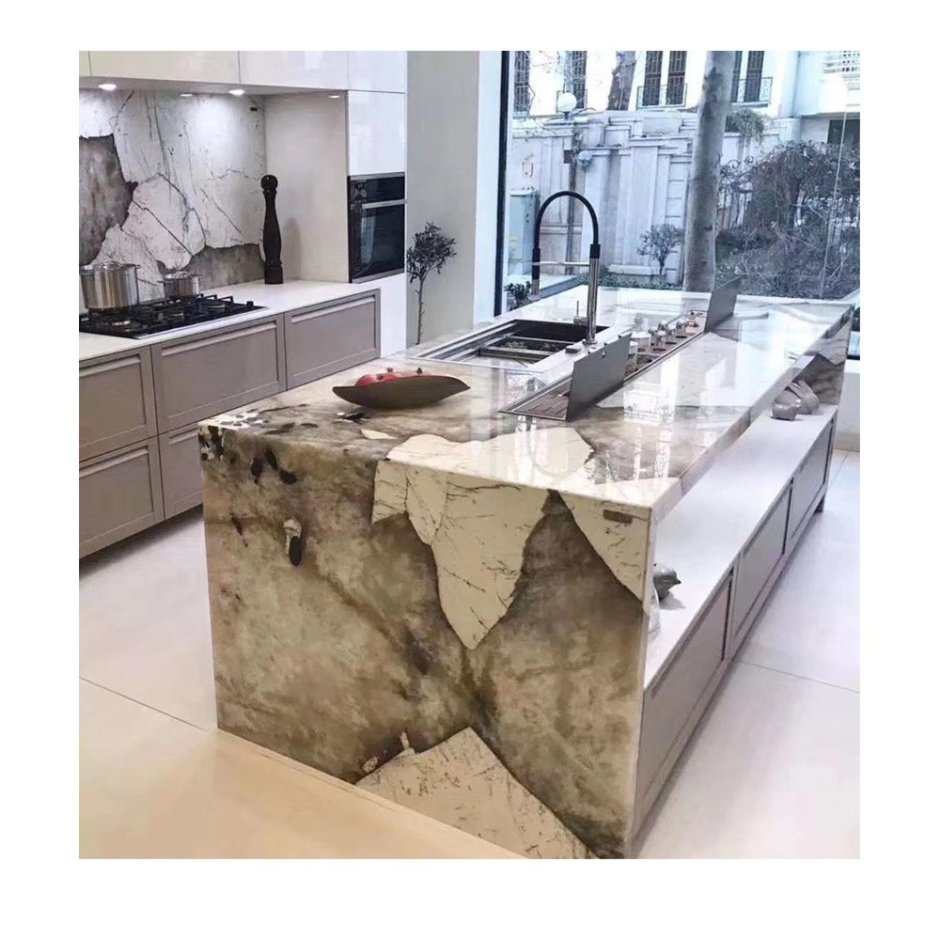 Мрамор Black Marquina остров