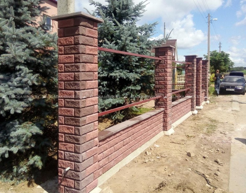 Отделка столбов