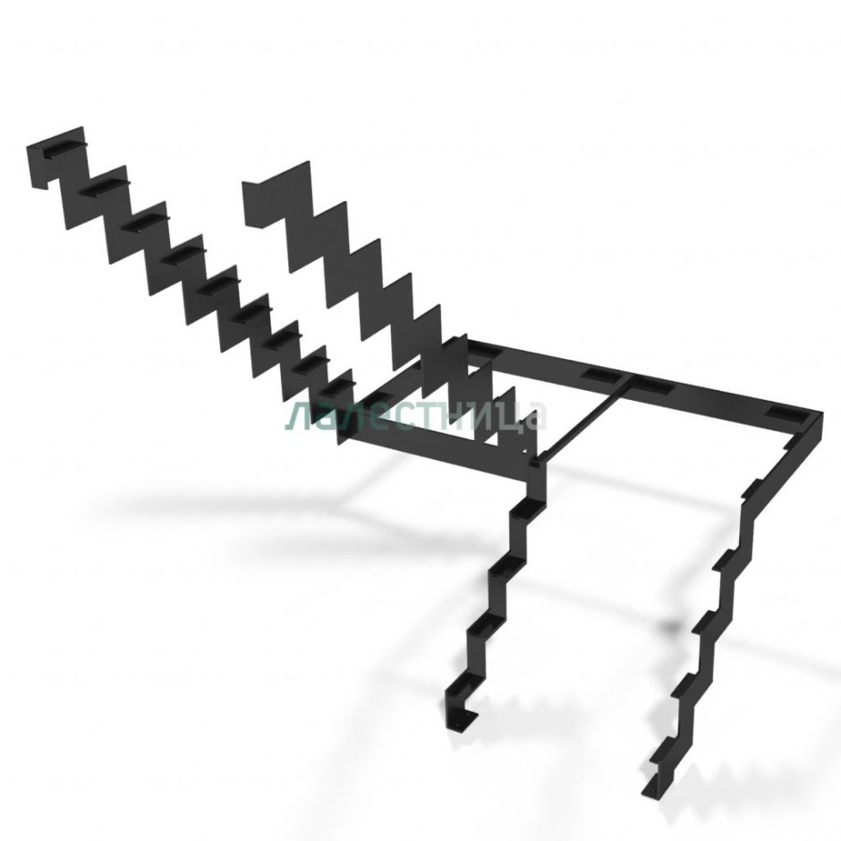 Лестница гусиный шаг в погреб