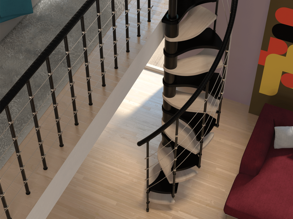 Круглый лестница фото