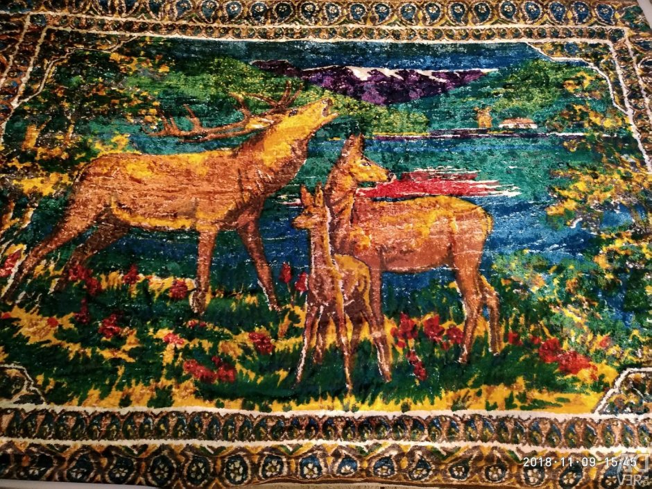 Старинные ковры с оленями