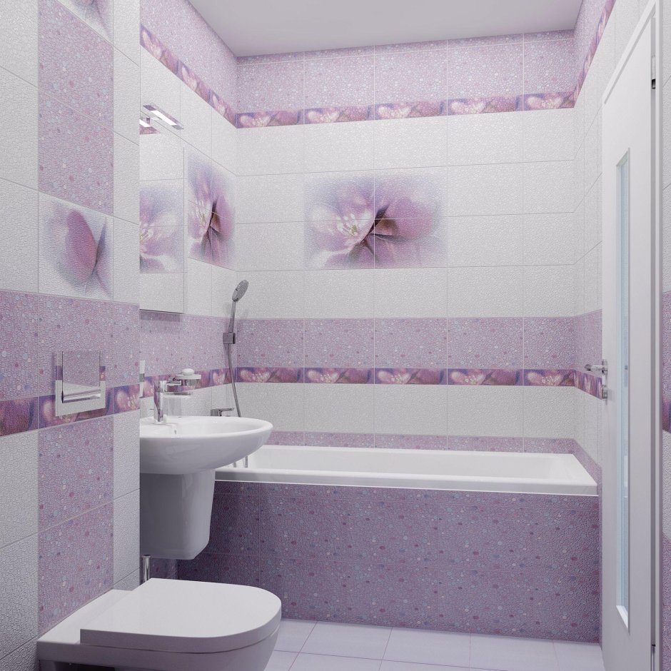 Бордюр «Лила бд45лл303» 36.4х8 см цвет фиолетовый