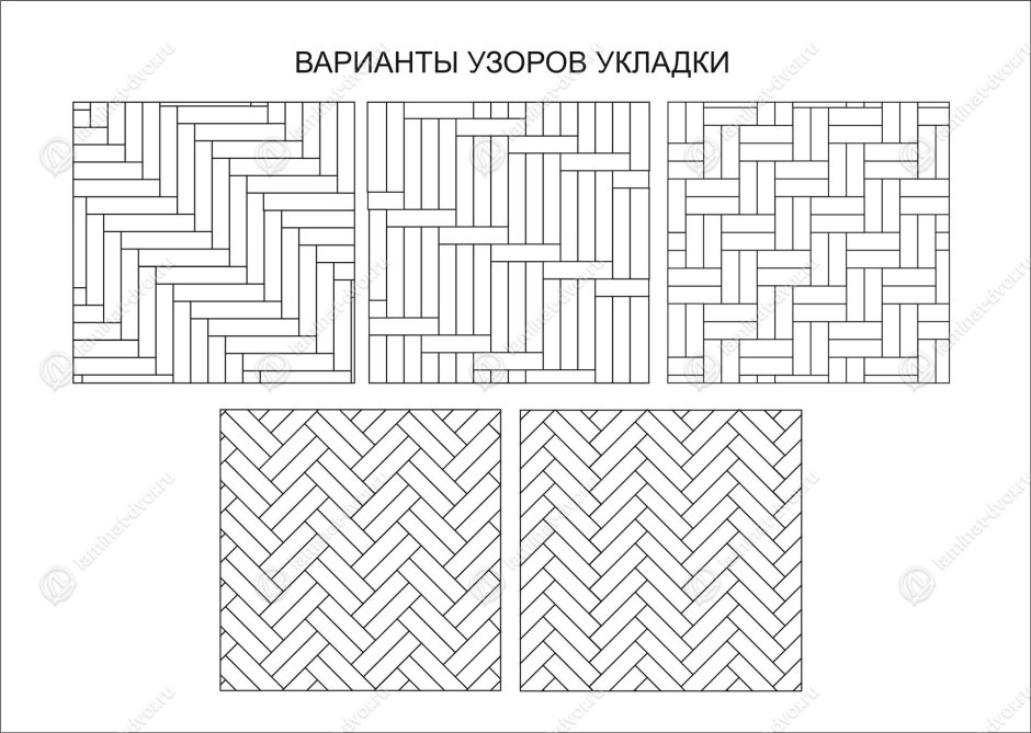 Варианты укладки ламината