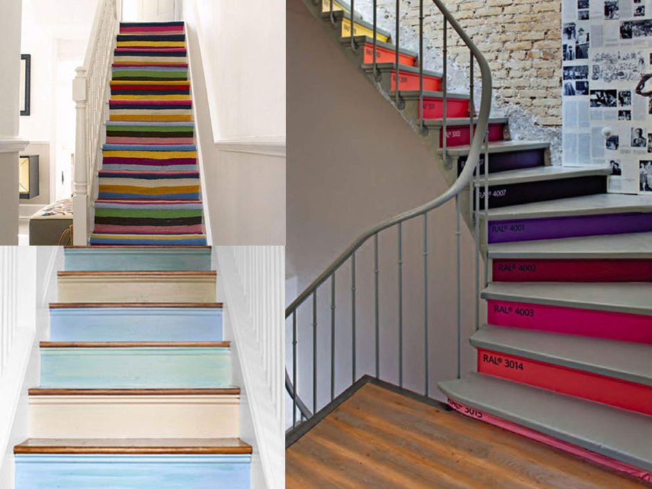 Покраска лестницы