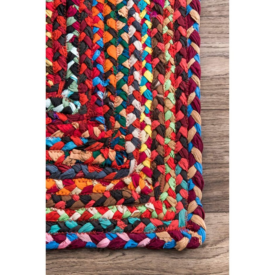 Коврик из косичек