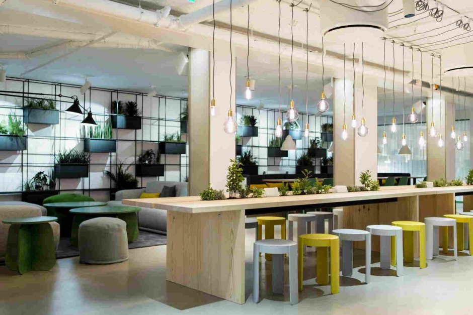 Современная столовая в офисе