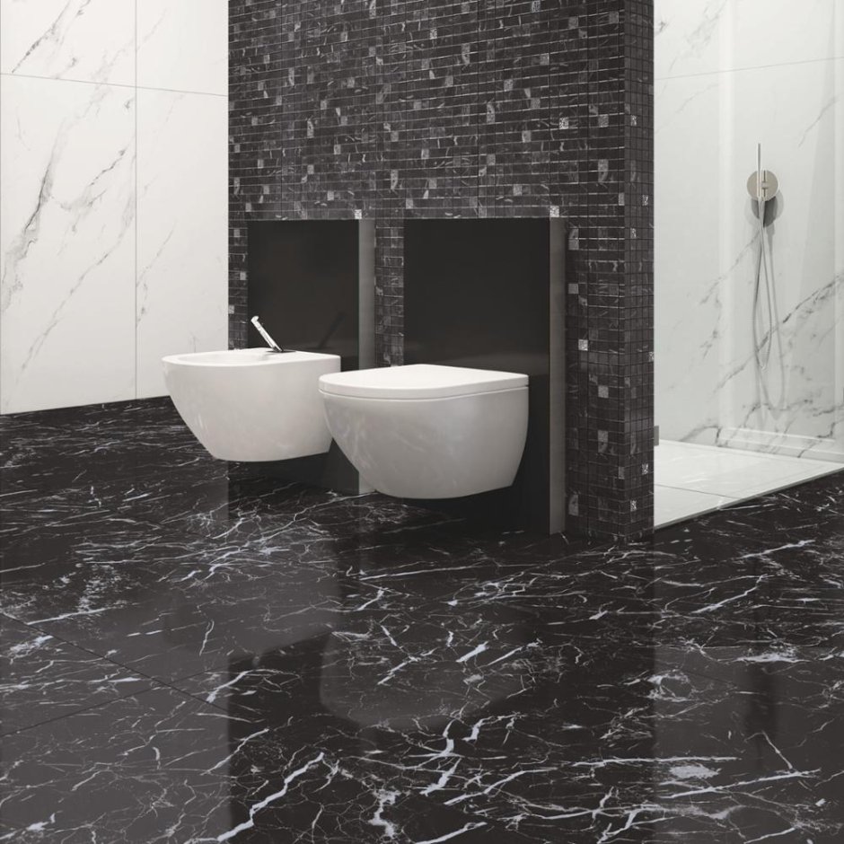 Мрамор Nero Marquina Black