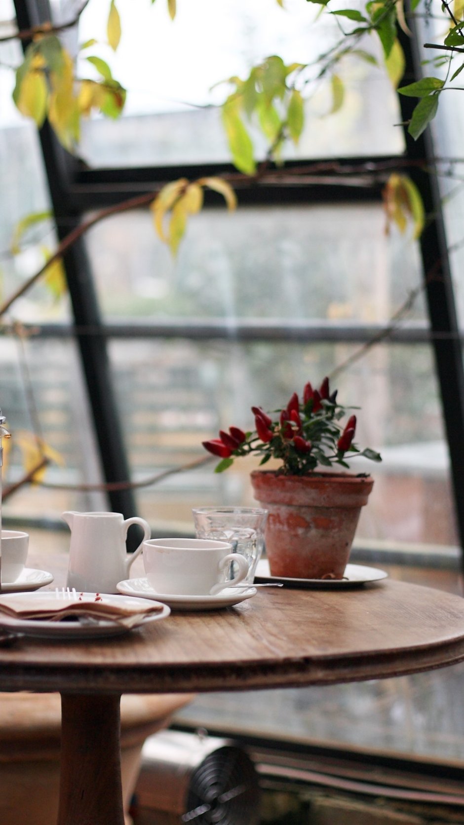 Столик в кафе