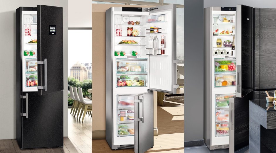 Кухня Минимализм с холодильником