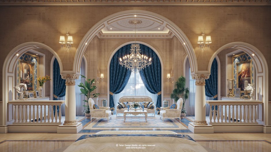 Luxury Mansion Interior спальни