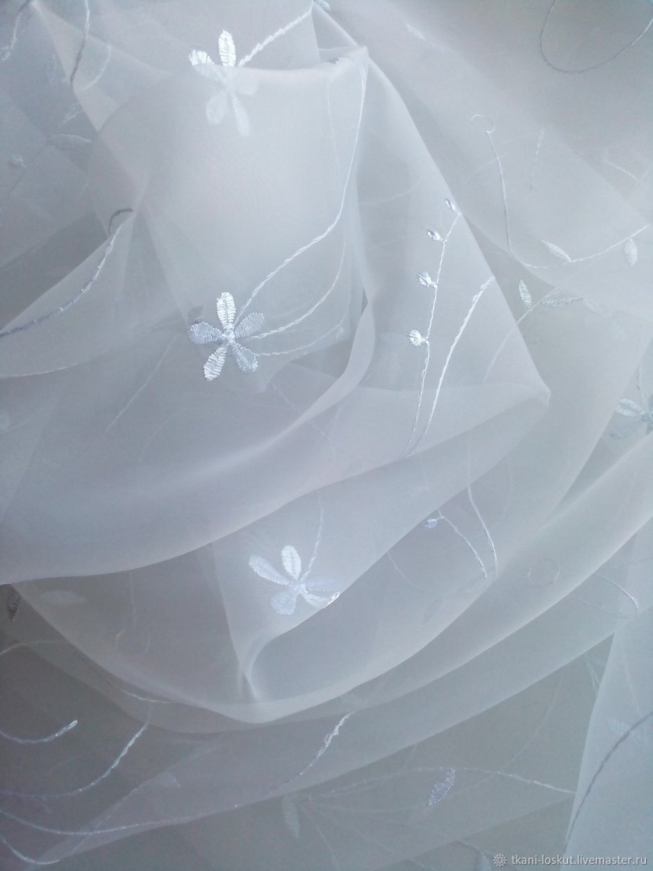 Тюль Tulle вуаль белая 600х270