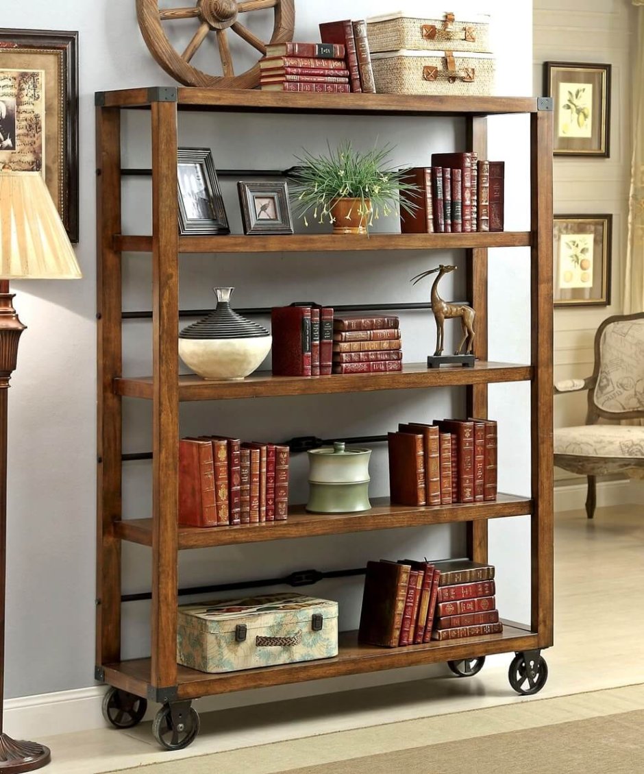 Стеллаж деревянный