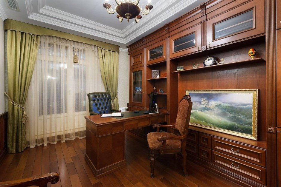 Интерьер кабинета в квартире в стиле СССР