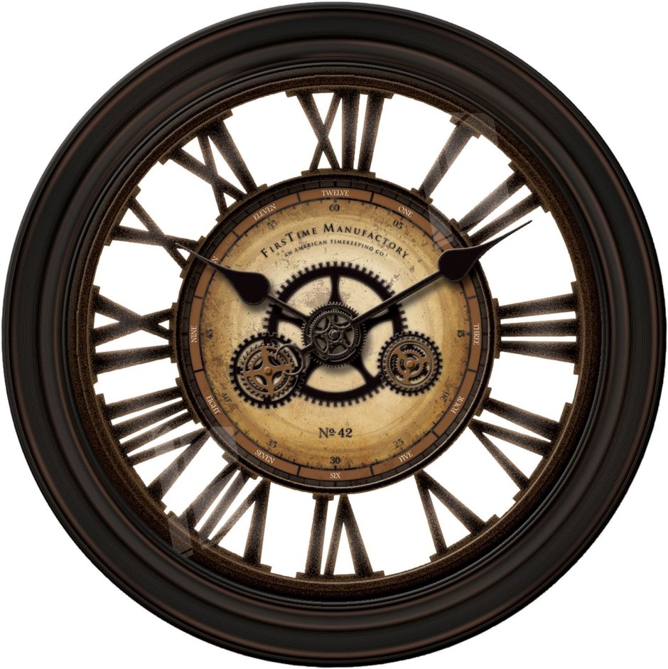 Настенные часы циферблат в стиле стимпанк