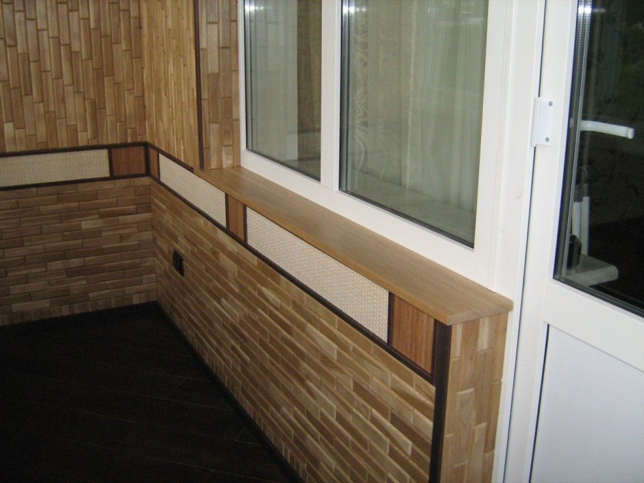 Отделочные панели для внутренней отделки балкона