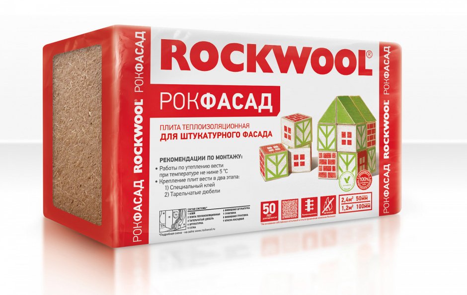 Утеплитель Rockwool Рокфасад