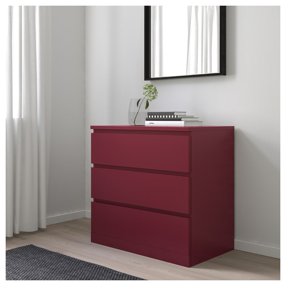 Красный комод икеа